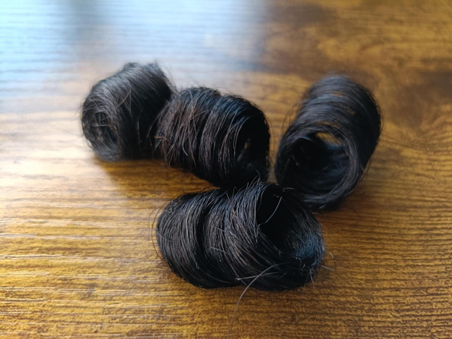 Dark Brown permanently curled yak-20 grams