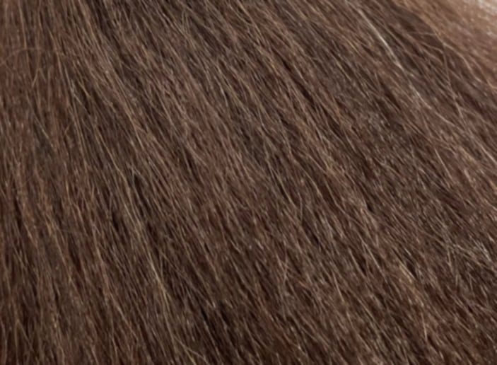 Dark Red Brown permanently curled yak-20 gram