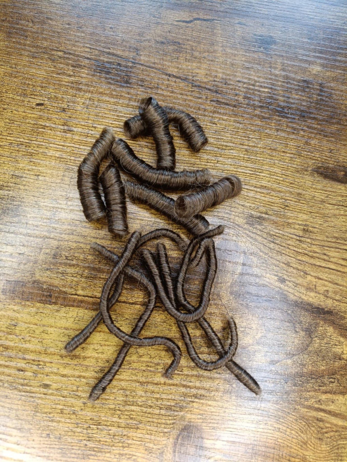 Mid Brown Permanently curled yak-20 grams
