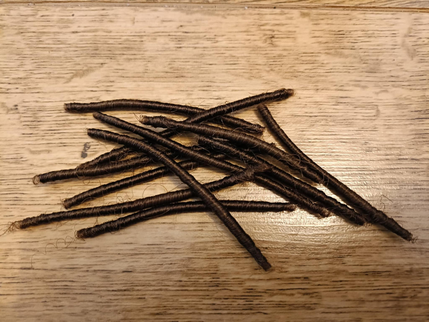 Mid Brown Permanently curled yak-20 grams