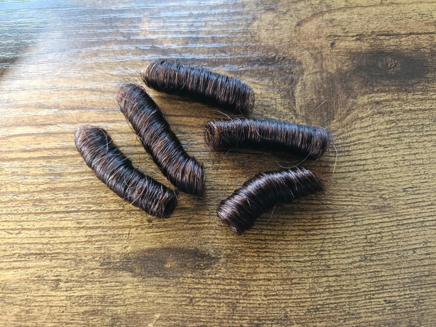 Dark Red Brown permanently curled yak-20 gram