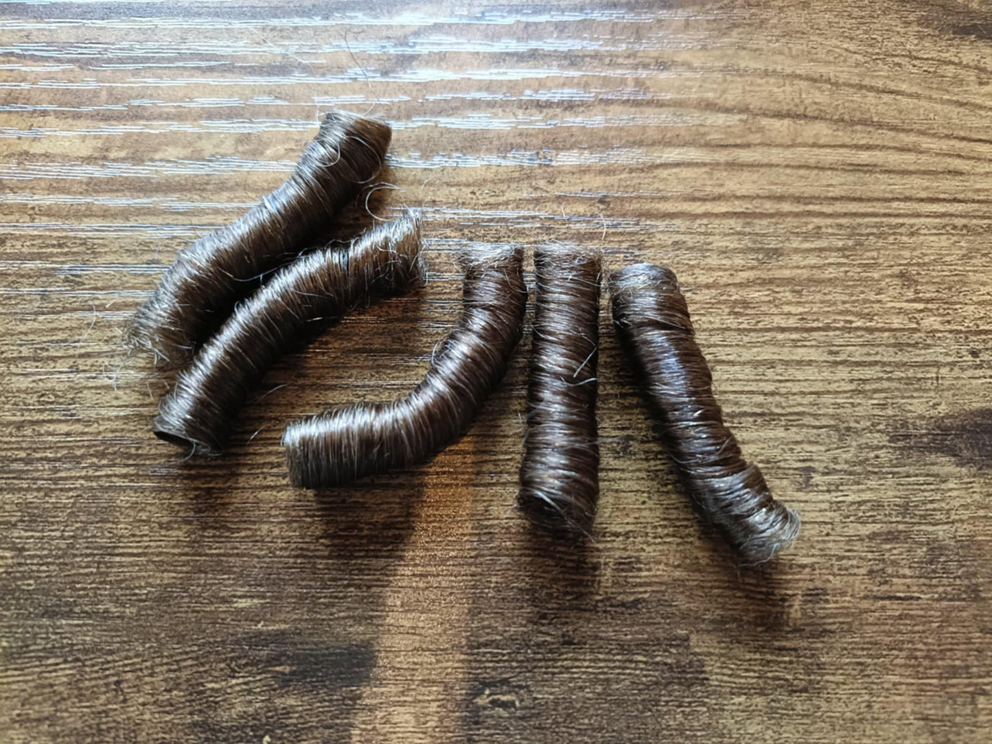 Dark Brown permanently curled yak-20 grams