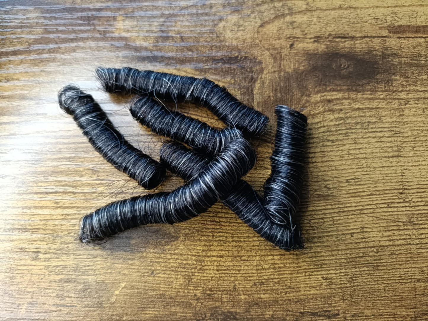Natural Grey permanently curled yak