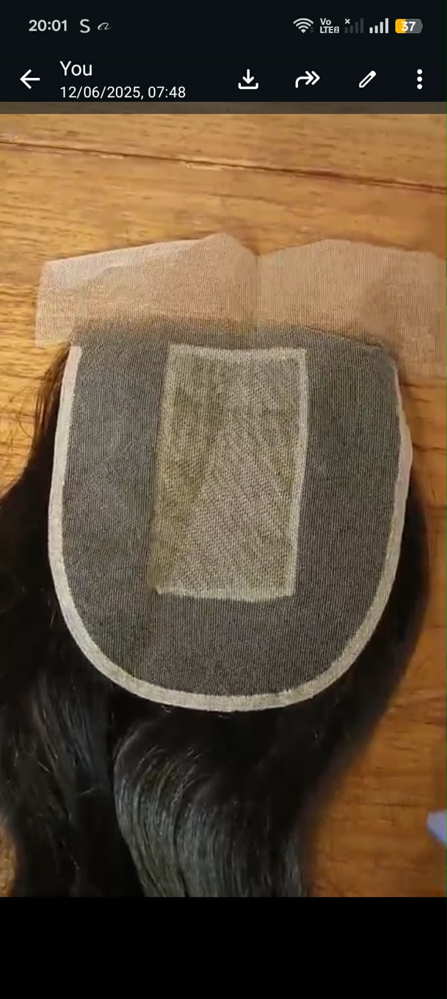 Silk top Closure with invisible knots
